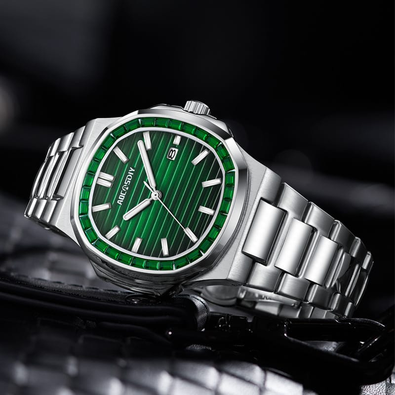 New AOCASDIY Luxury Watch Business (green)